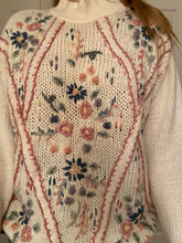 Load image into Gallery viewer, Floral Embroidered Mock Neck Sweater
