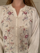 Load image into Gallery viewer, Vintage Floral Pearl Cardigan
