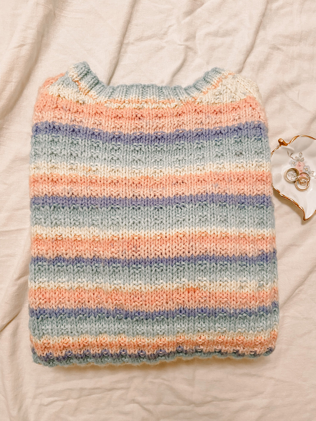 Rainbow Crochet Sweater