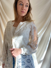 Load image into Gallery viewer, Vintage Crochet Cardigan
