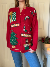 Load image into Gallery viewer, Vintage Jingle Bell Cardigan
