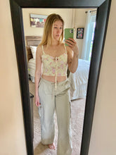 Load image into Gallery viewer, Floral Smocked Crop Top
