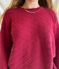 Load image into Gallery viewer, Vintage Cranberry Sweater
