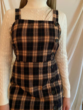 Load image into Gallery viewer, Plaid Overall Dress

