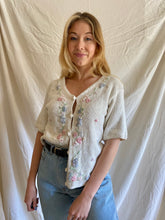 Load image into Gallery viewer, Vintage Embroidered Floral Cardigan
