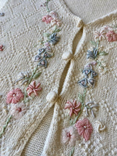 Load image into Gallery viewer, Vintage Embroidered Floral Cardigan
