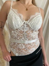 Load image into Gallery viewer, White Lace Bodysuit

