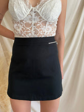 Load image into Gallery viewer, Vintage Black Mini Skirt
