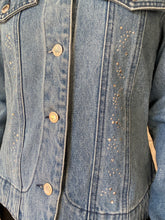 Load image into Gallery viewer, Vintage Studded Denim Jacket
