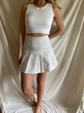 Load image into Gallery viewer, White Tennis Skirt
