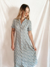 Load image into Gallery viewer, Vintage Floral Button-Down Maxi Dress
