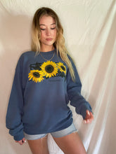 Load image into Gallery viewer, Vintage Sunflower Crewneck Sweatshirt
