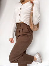 Load image into Gallery viewer, Vintage Brown Pleated Pants

