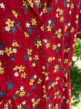Load image into Gallery viewer, Vintage Floral Button-Down Dress

