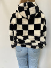 Load image into Gallery viewer, Checkered Fuzzy Jacket
