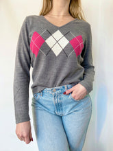 Load image into Gallery viewer, Y2K Argyle Sweater
