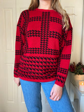 Load image into Gallery viewer, Vintage Houndstooth Sweater
