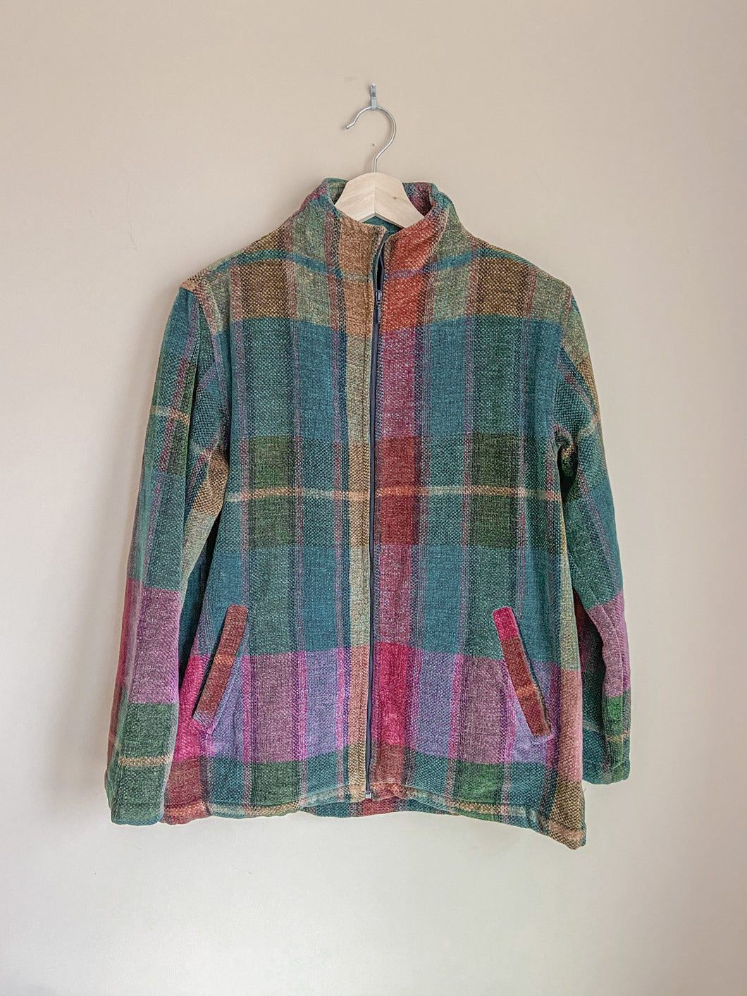 Vintage Plaid Rainbow Jacket