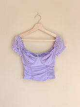 Load image into Gallery viewer, NWT Ruched Mesh Crop Top
