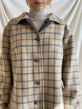 Load image into Gallery viewer, Reversible Plaid Peacoat
