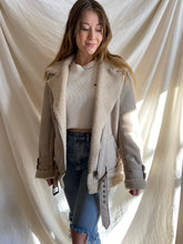Load image into Gallery viewer, Suede Shearling Coat
